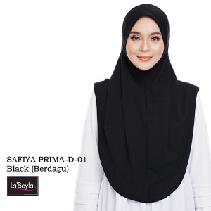 SAFIYA PRIMA D-01-Black (Berdagu) 