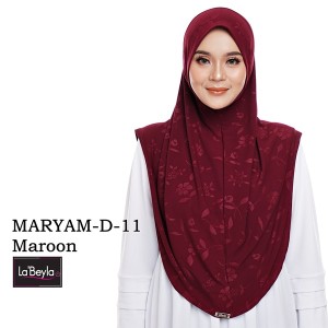 MARYAM D-11- Maroon (Berdagu)